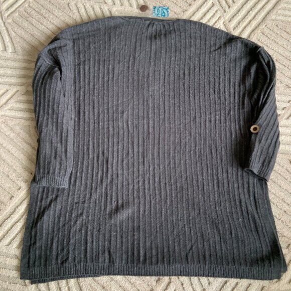 Free People Intimately Around the Clock Henley Pullover Charcoal Size L - Picture 9 of 11